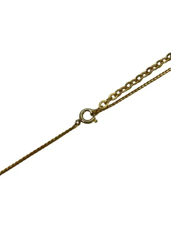 Dior Necklace Gold Clear CD Motif - Picture 4 of 5